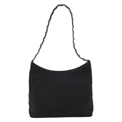 Salvatore Ferragamo Vala Shoulder Bag Nylon, BLACK, NYLON, Shoulder bag