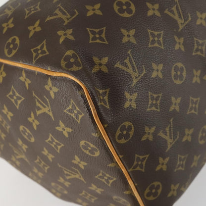 Louis Vuitton Keepall Bag Monogram Canvas, BROWN, CANVAS, Travel bag