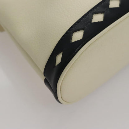 Saint Laurent Vintage Handbag Leather, WHITE, LEATHER, Handbag