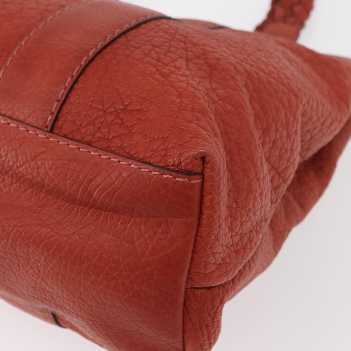 Gucci Vintage Bamboo Handle Bag Leather, RED, LEATHER, Handbag