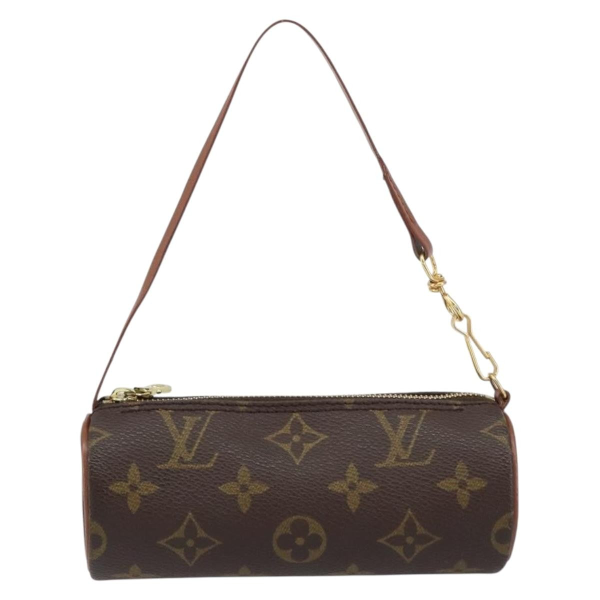 Louis Vuitton Papillon Pochette Monogram Canvas, BROWN, CANVAS, Clutche & pouche