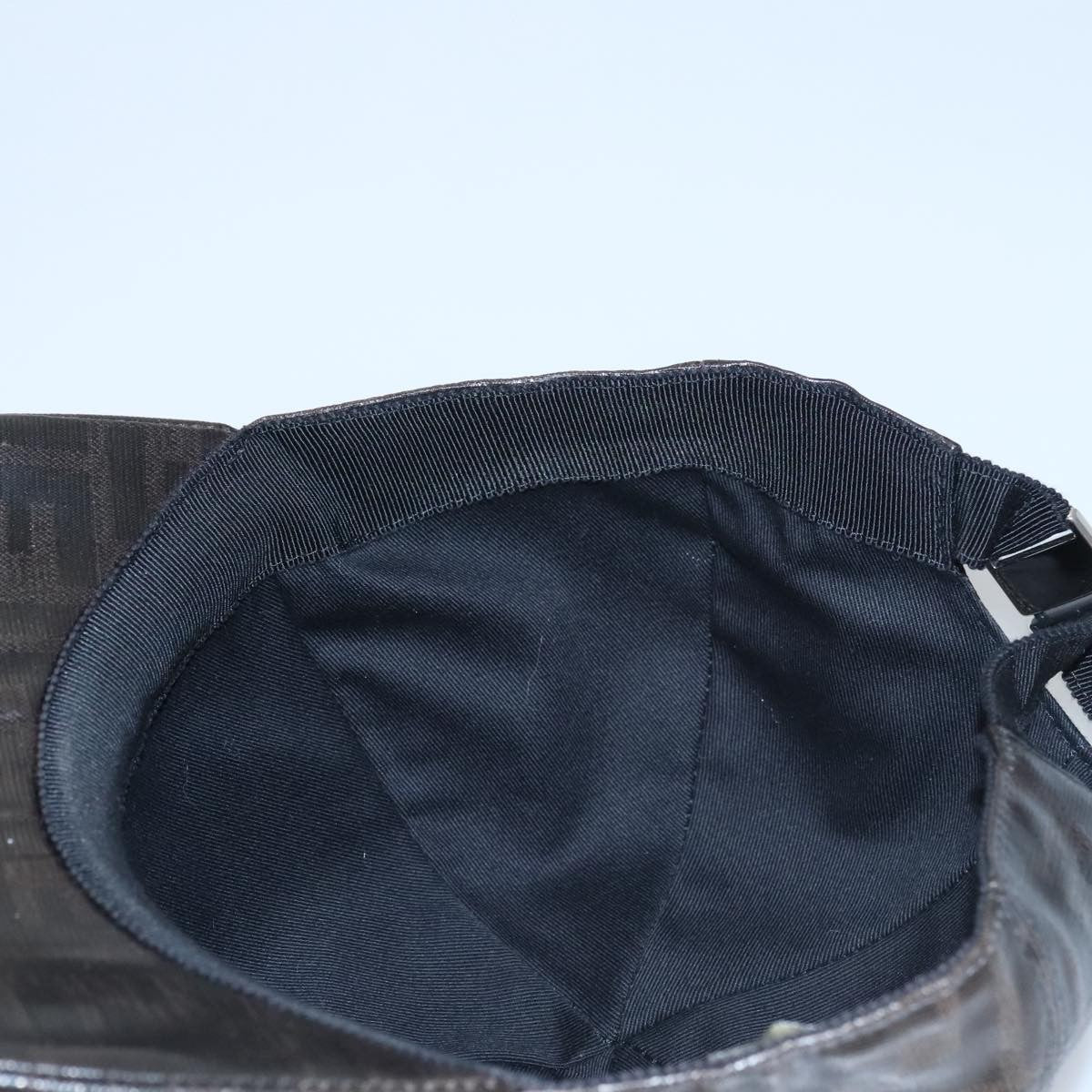 Fendi Logo Baseball Cap Zucca Canvas, BLACK, CANVAS, Head accessory