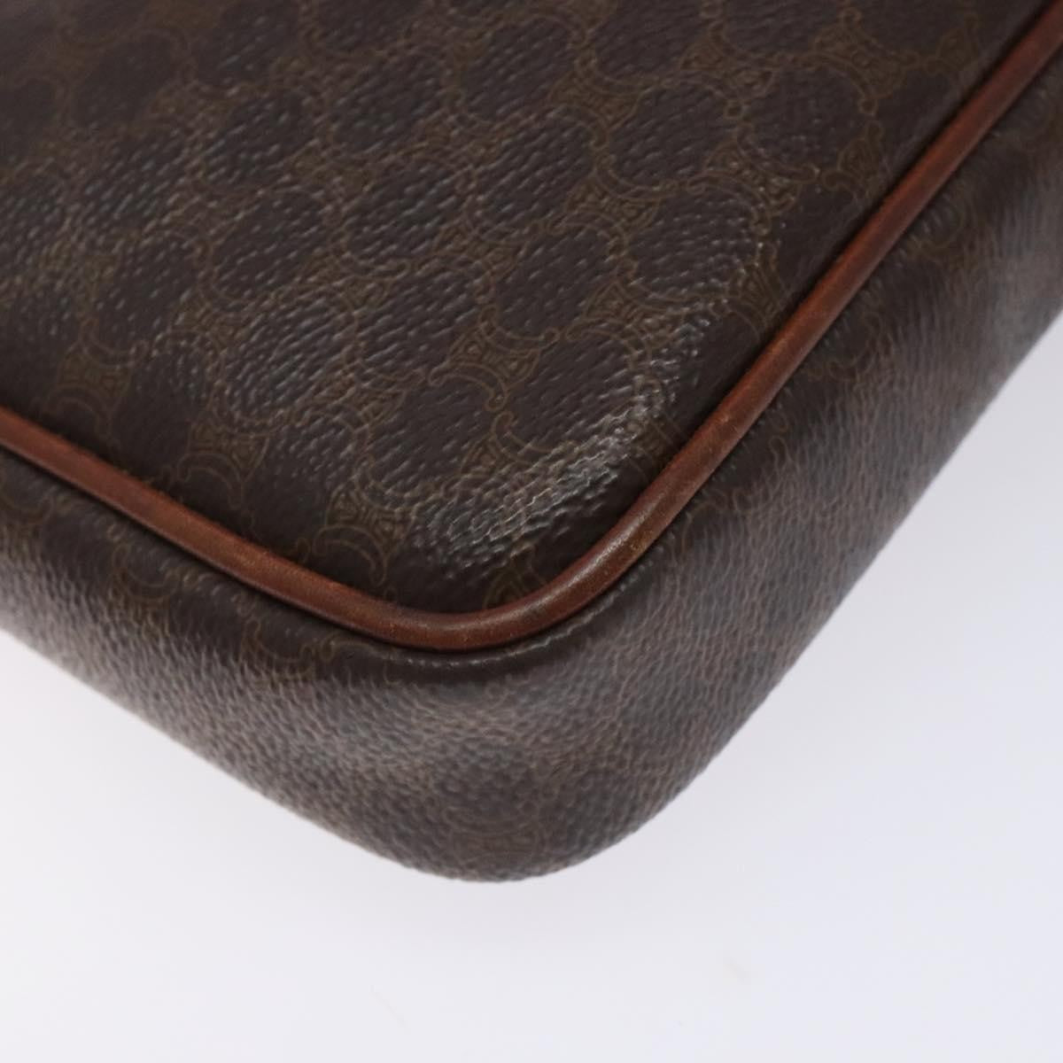 Celine Macadam Pochette Classic, BROWN, PVC, Clutche & pouche