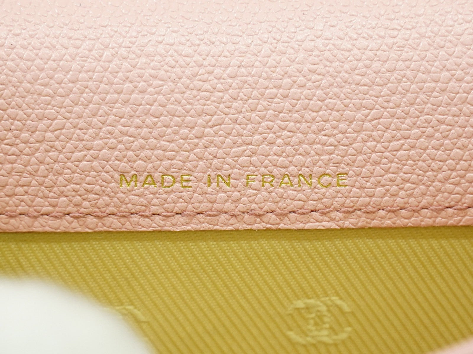 Chanel Coco bouton wallet Leather, PINK, LEATHER, Wallets