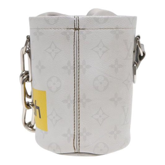 Louis Vuitton Chalk Nano Bag Limited Edition Logo Story Monogram Canvas, GRAY, CANVAS, Handbag