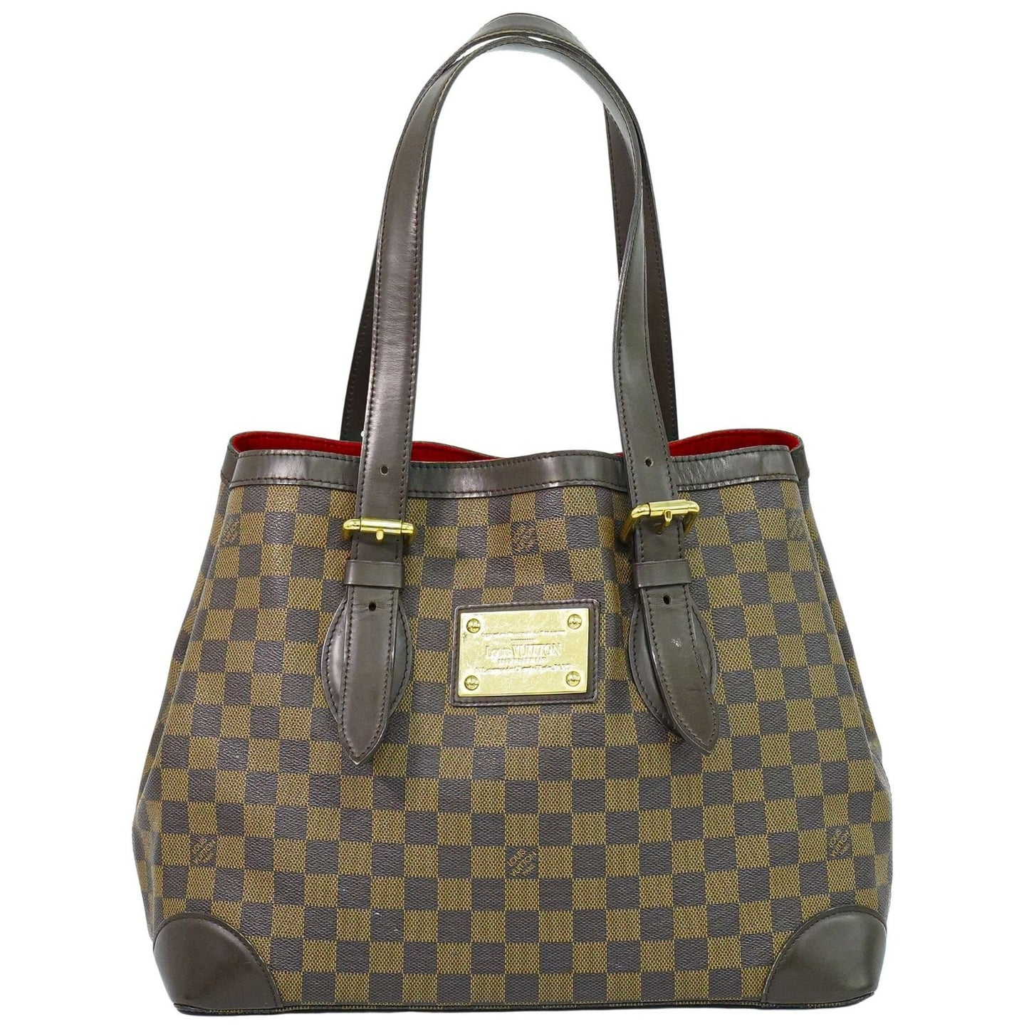 Louis Vuitton Hampstead Handbag Damier, Brown, Canvas, Shoulder Bag
