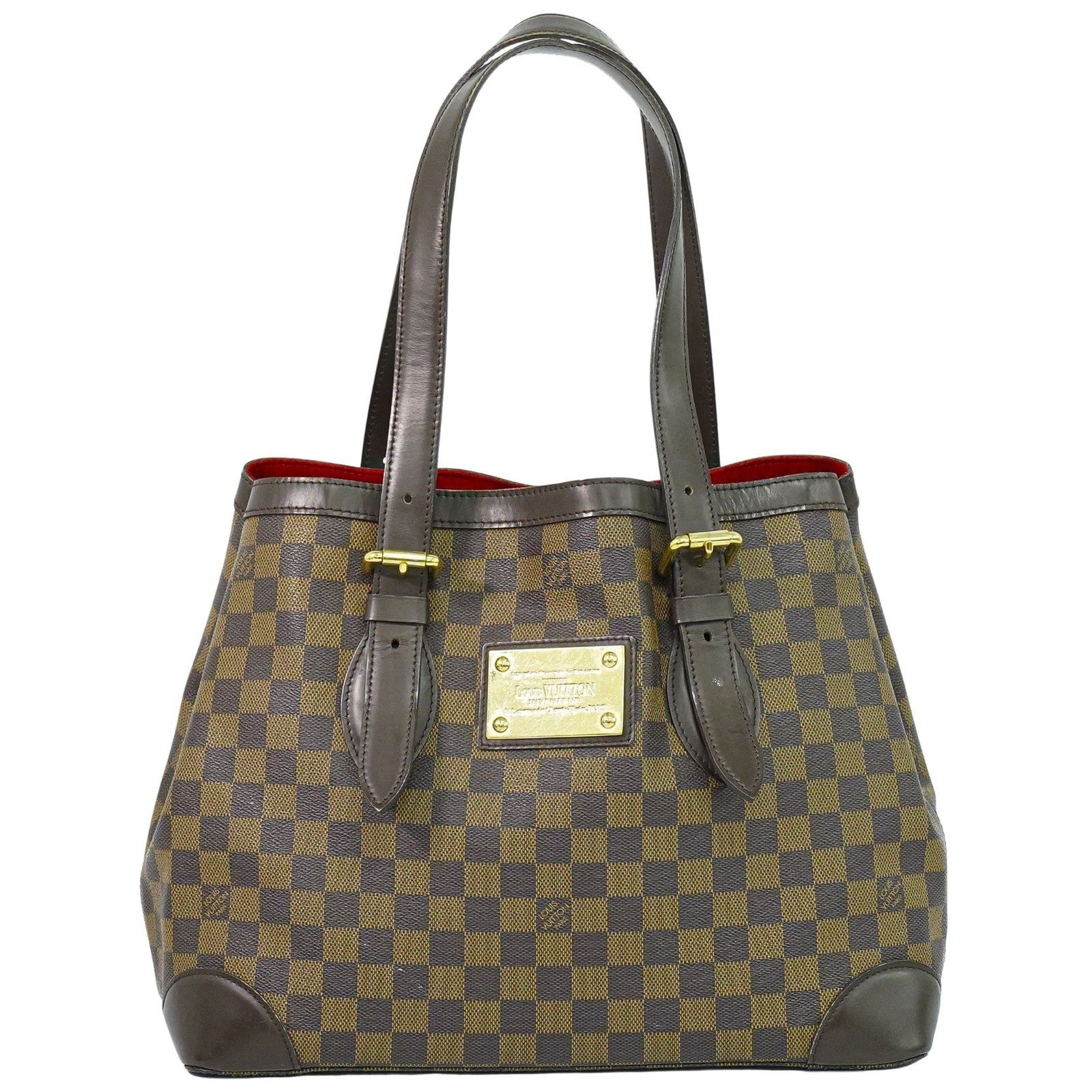 Louis Vuitton Hampstead Handbag Damier, Brown, Canvas, Shoulder Bag