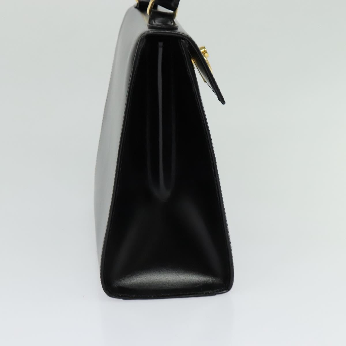 Celine Vintage Logo Top Handle Bag Leather, BLACK, LEATHER, Handbag