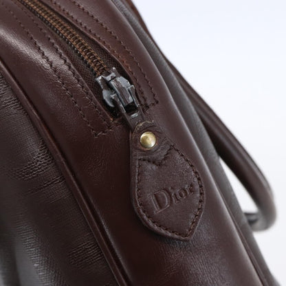 Christian Dior Vintage Trotter Handbag Canvas, BROWN, PVC, Handbag
