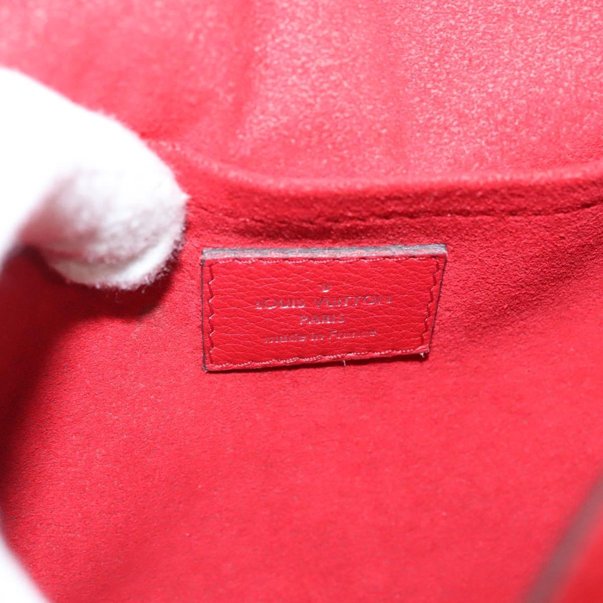 Louis Vuitton Mylockme Handbag Leather, RED, LEATHER, Handbag