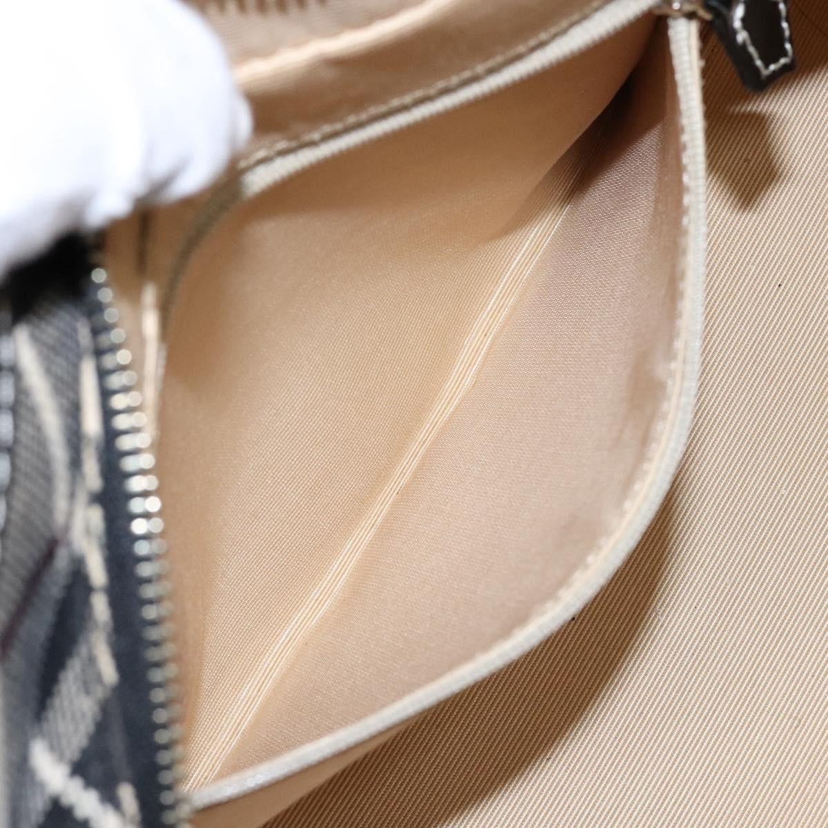 Burberry Belted handle handbag Nova check canvas, BLACK, CANVAS, Handbag