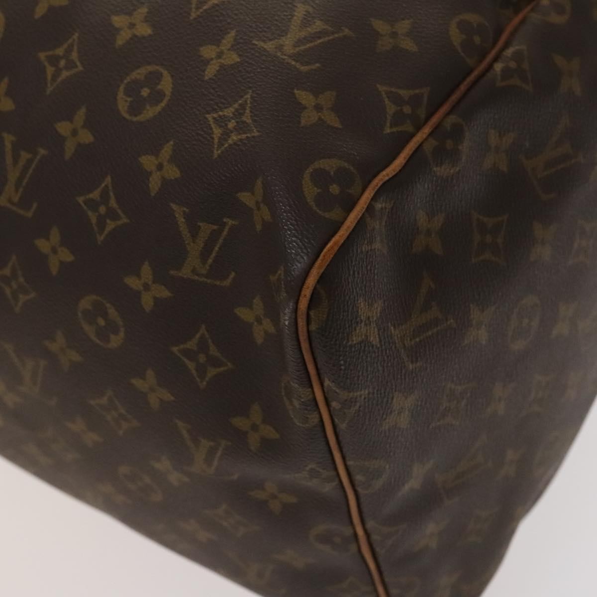 Louis Vuitton Keepall Bag Monogram Canvas, BROWN, CANVAS, Travel bag