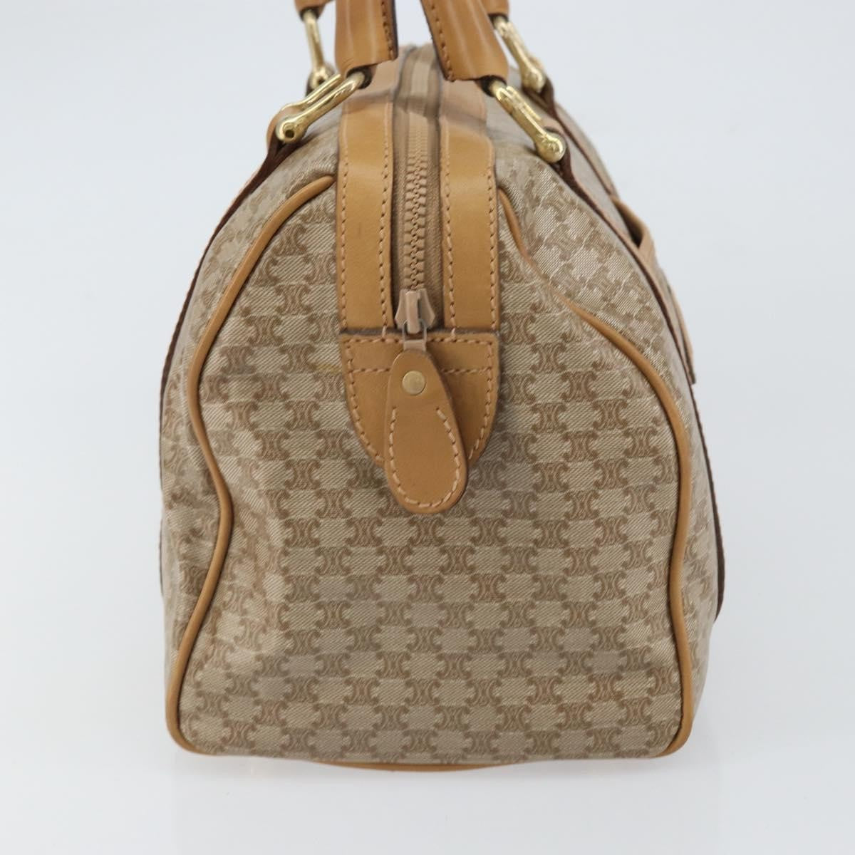 Celine Macadam Handbag Macadam with leather, BEIGE, PVC, Handbag