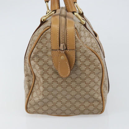 Celine Macadam Handbag Macadam with leather, BEIGE, PVC, Handbag