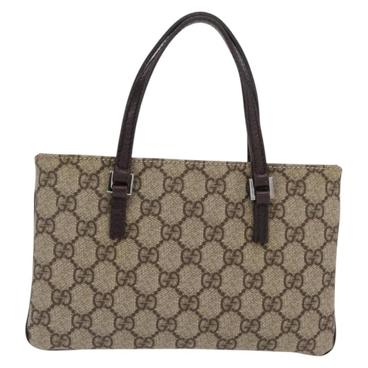 Gucci Vintage Handbag Canvas, BEIGE, PVC, Handbag