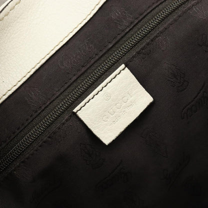 Gucci New Ladies Web Tote Guccissima Leather, WHITE, LEATHER, Tote bag