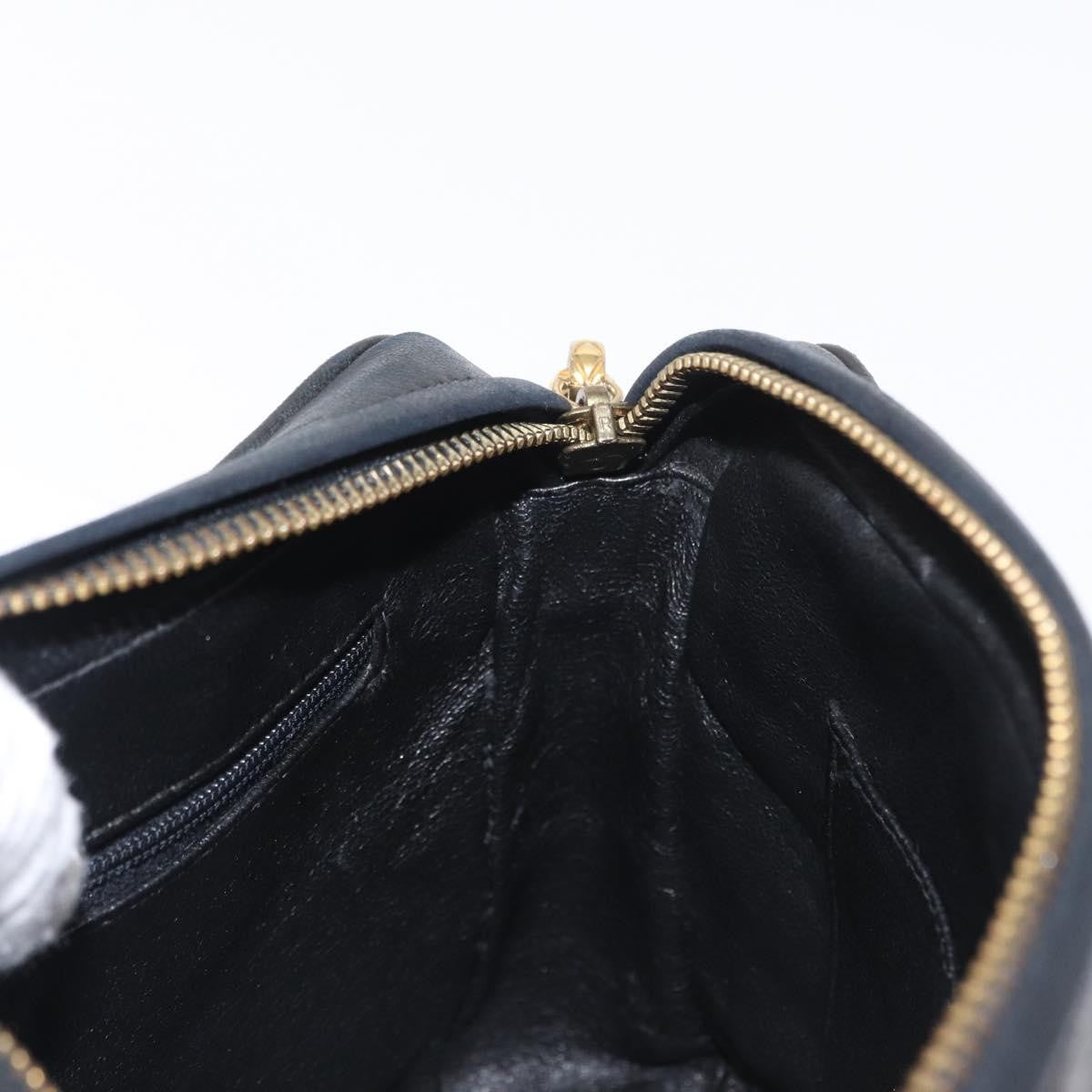 Chanel CC Chain & Tassel Front Pocket Camera Bag Quilted Lambskin, BLACK, LEATHER, Shoulder bag