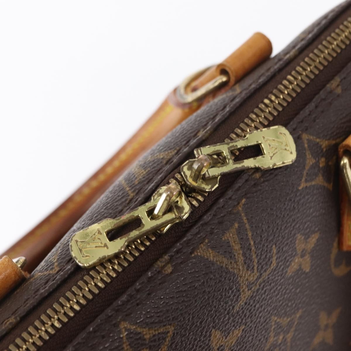 Louis Vuitton Alma Handbag Monogram Canvas, BROWN, CANVAS, Handbag