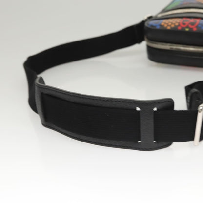 Gucci Front Zip Messenger Bag Psychedelic Print GG Coated Canvas, MULTICOLOUR, CANVAS, Shoulder bag