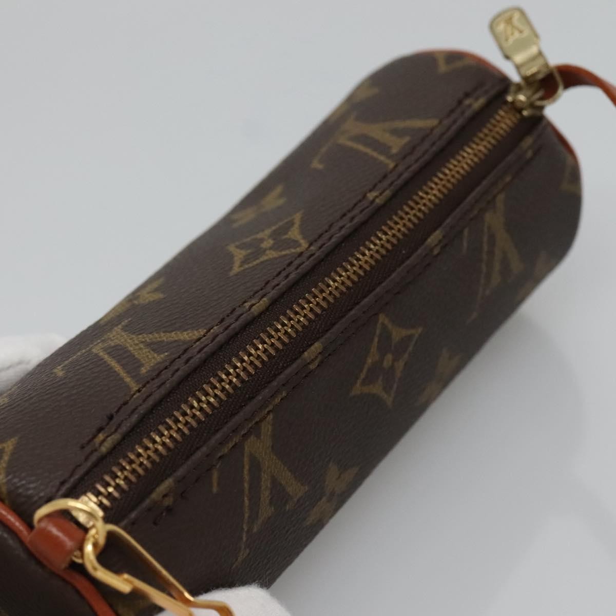 Louis Vuitton Papillon Pochette Monogram Canvas, BROWN, CANVAS, Clutche & pouche