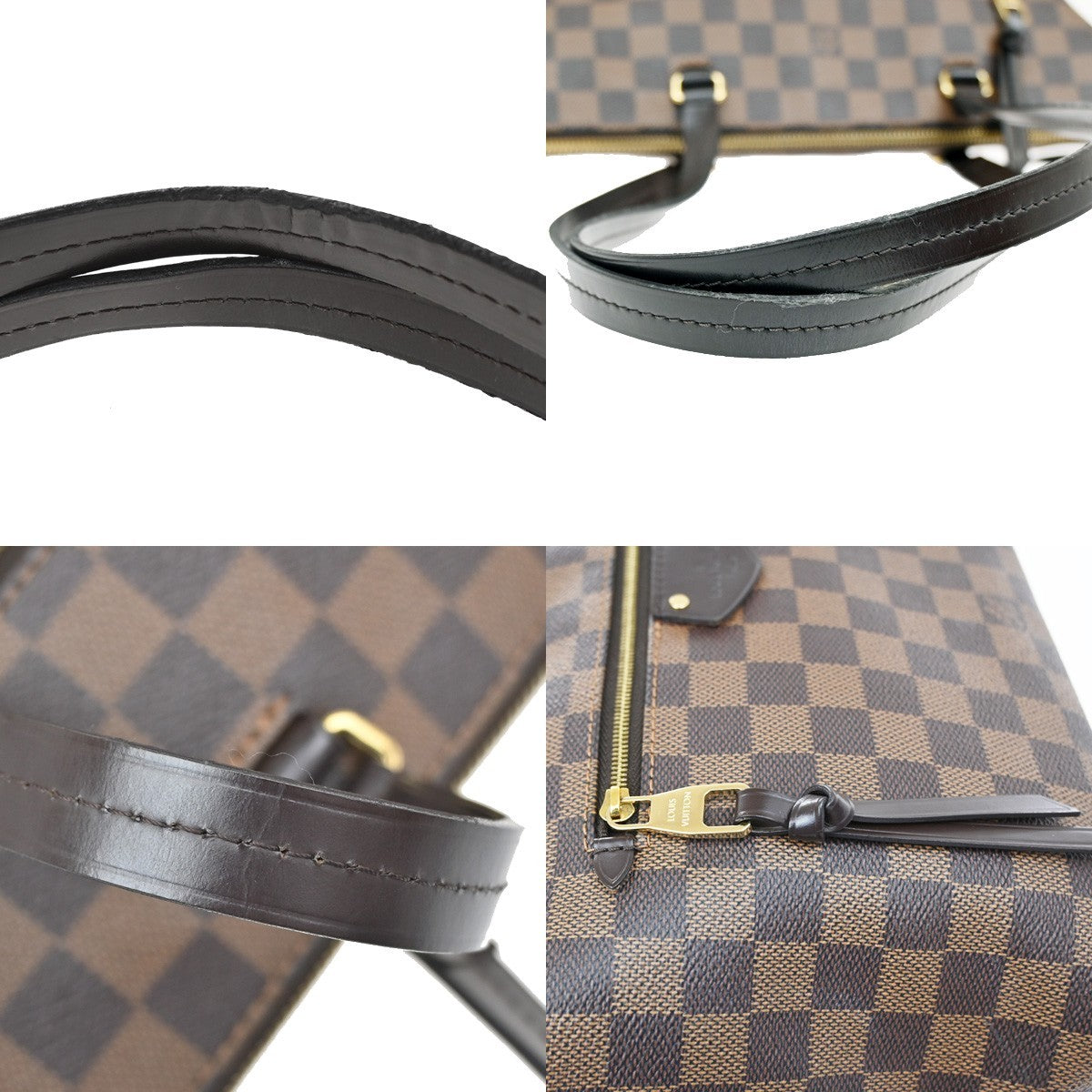 Louis Vuitton Iena Tote Damier, BROWN, CANVAS, Tote bag