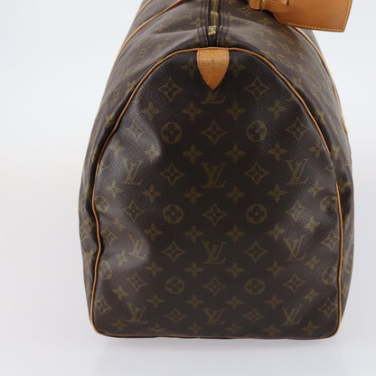 Louis Vuitton Keepall Bag Monogram Canvas, BROWN, CANVAS, Travel bag