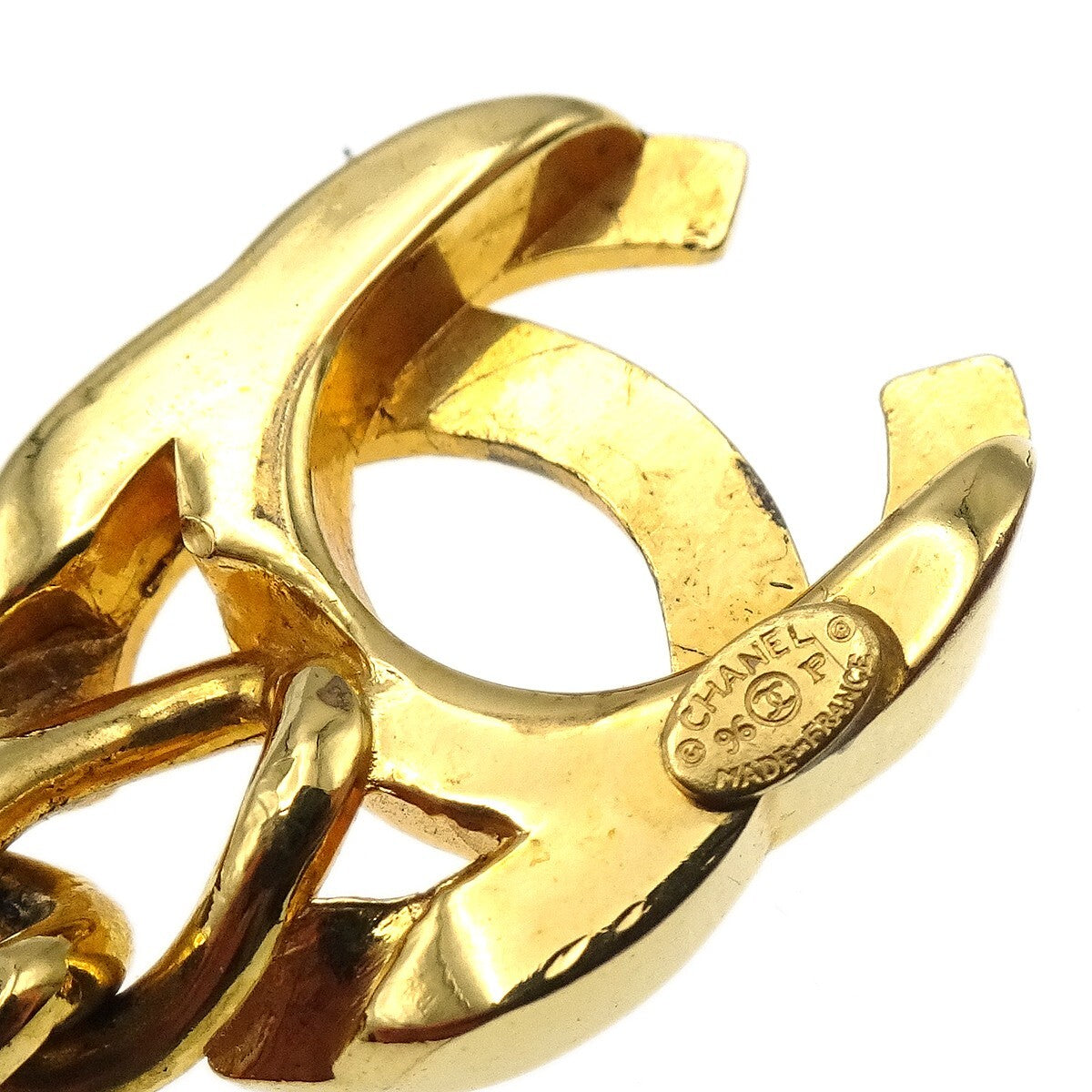 Chanel Vintage CC Turnlock Chain Bracelet Metal, GOLD, GOLD_PLATED, Bracelet