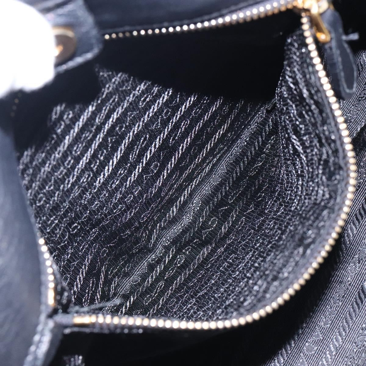 Prada Bow Tote Leather, BLACK, LEATHER, Handbag