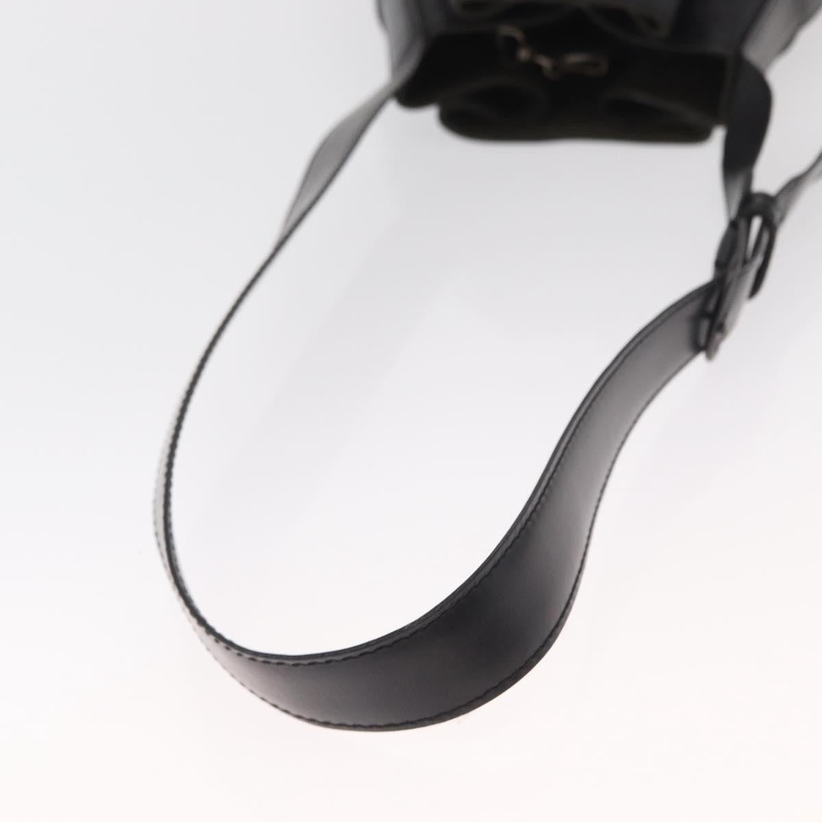 Louis Vuitton Vintage Sac d'Epaule Handbag Epi Leather, BLACK, LEATHER, Shoulder bag