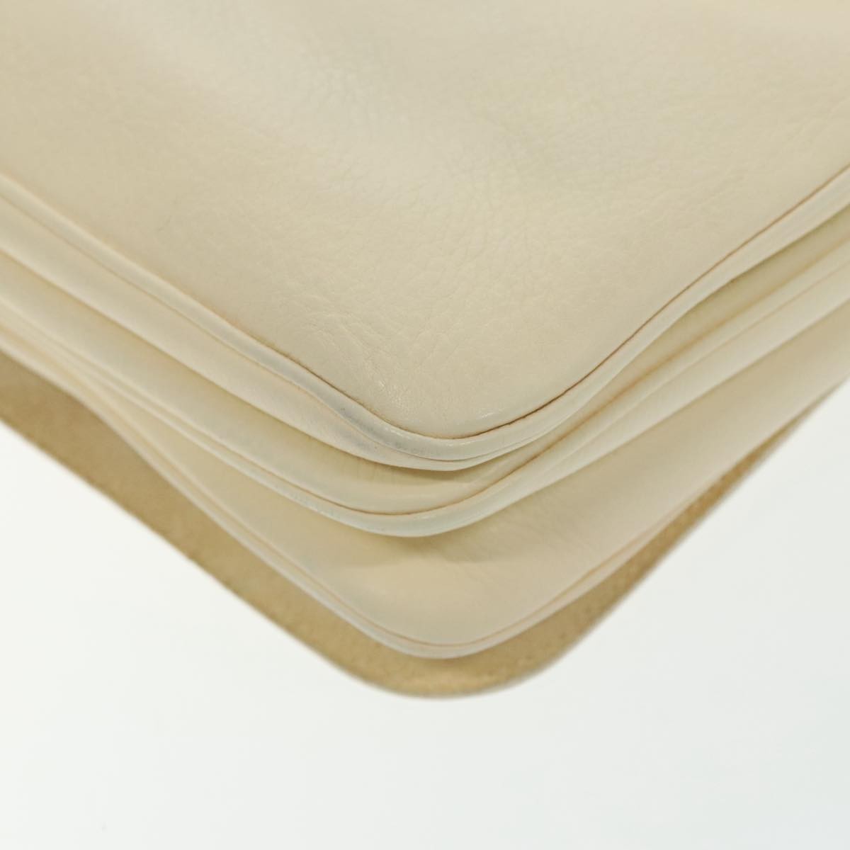 Salvatore Ferragamo Gancini Shoulder Bag Leather, BEIGE, LEATHER, Shoulder bag