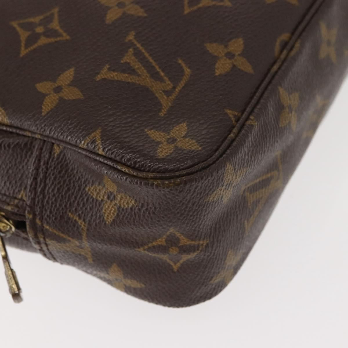 Louis Vuitton Trousse Toiletry Pouch Monogram Canvas, BROWN, CANVAS, Toiletry Case
