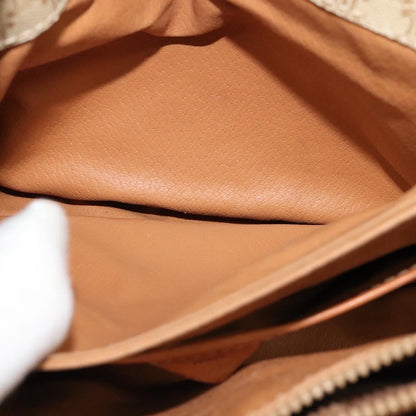 Celine Macadam Shoulder Bag PVC Leather, BEIGE, CANVAS, Shoulder bag