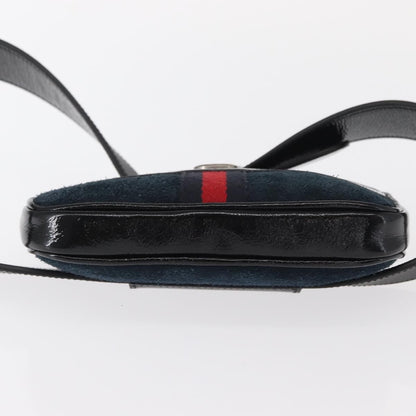 Gucci Ophidia Belt Bag Suede, NAVY, SUEDE, Shoulder bag