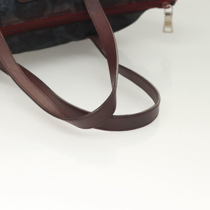 Prada Convertible Tote Printed Tessuto with Saffiano, BLUE, NYLON, Tote bag