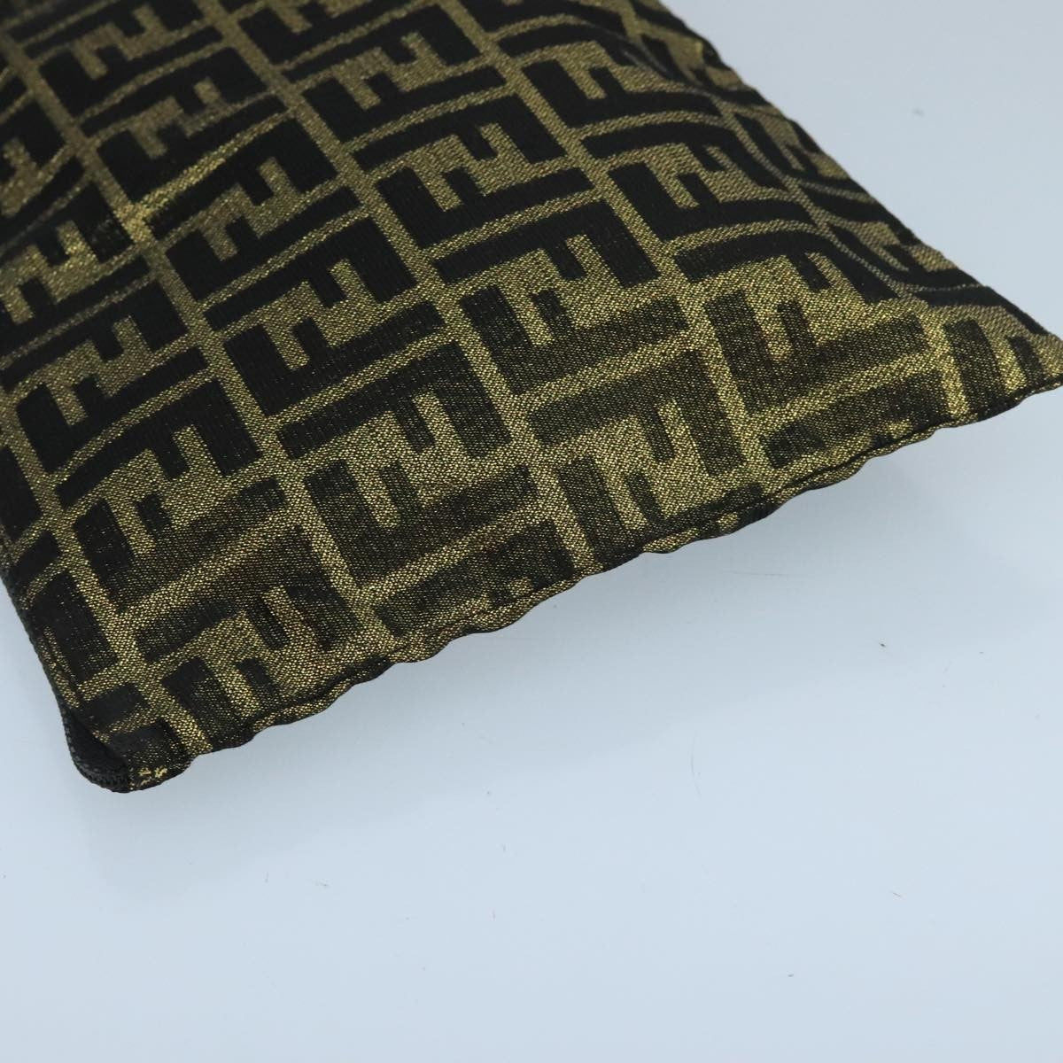 Fendi Vintage Zip Pouch Zucca Canvas, KHAKI, CANVAS, Clutche & pouche