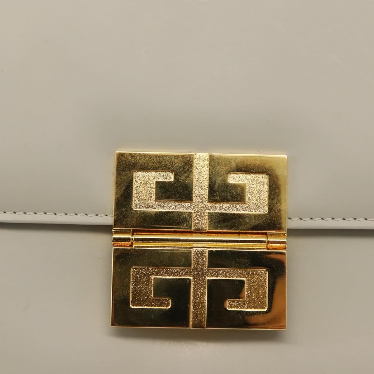 Givenchy 4G shoulder Bag Leather, GRAY, LEATHER, Shoulder bag