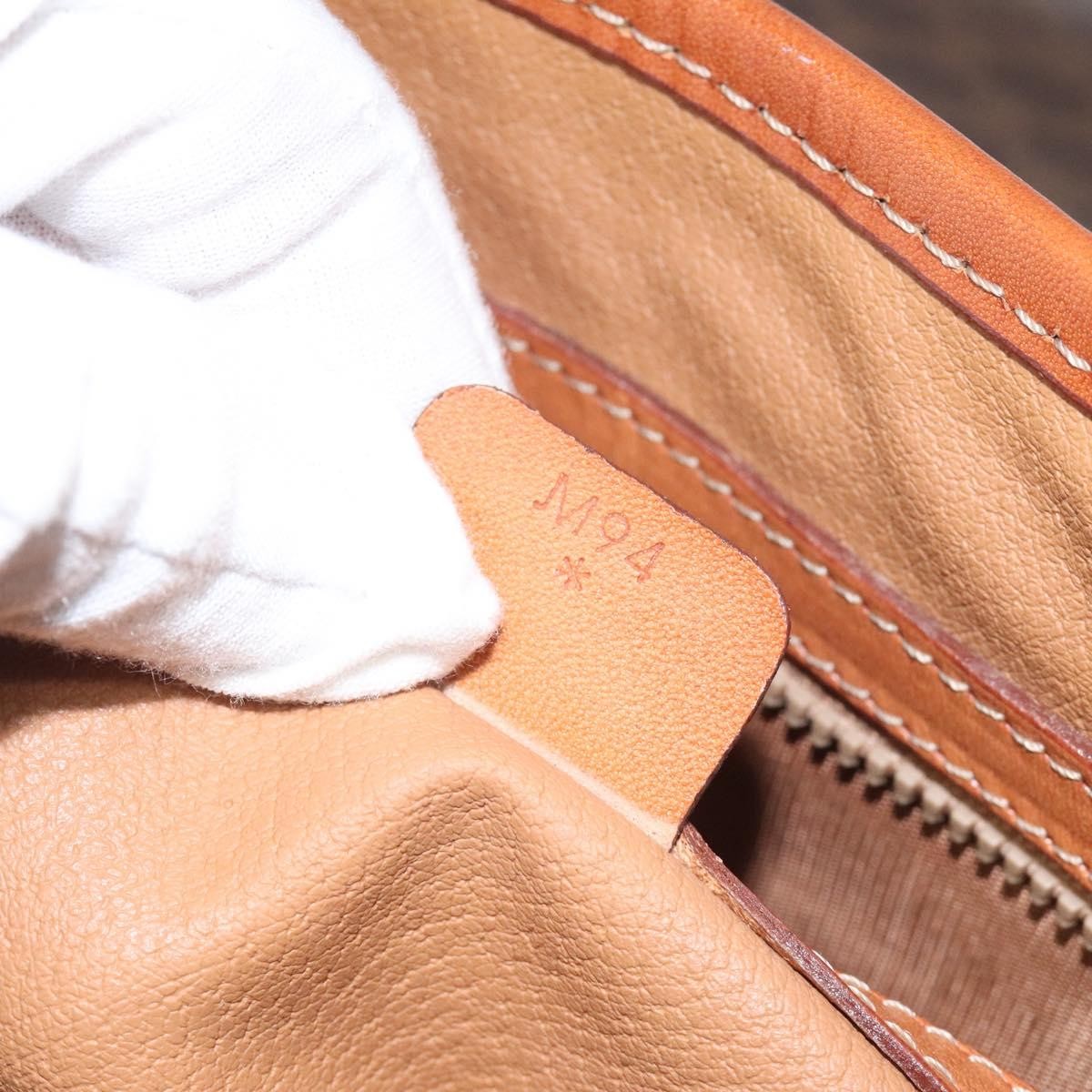 Celine Macadam Handbag Macadam with leather, BROWN, CANVAS, Handbag