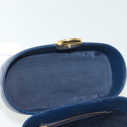 Valentino Garavani Vintage Handbag Leather, NAVY, LEATHER, Handbag