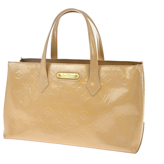 Louis Vuitton Wilshire Handbag Monogram Vernis, BEIGE, PATENT_LEATHER, Handbag