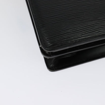 Louis Vuitton Serviette Ambassadeur Handbag Epi Leather, BLACK, LEATHER, Handbag