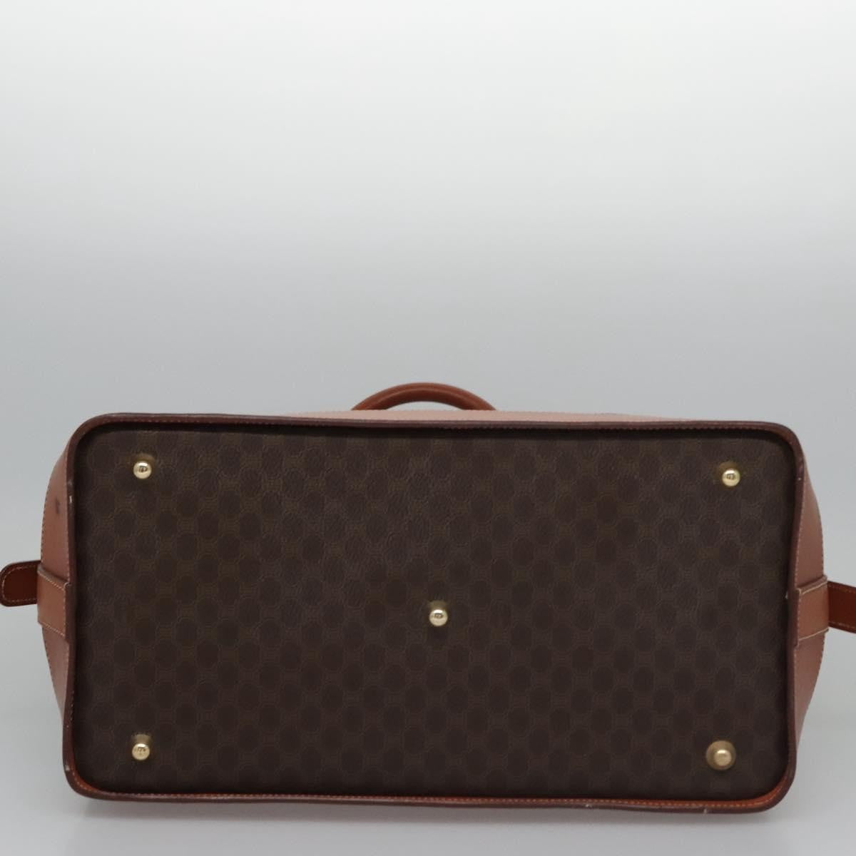 Celine Vintage Macadam Tote bag Canvas and Leather, Brown, Canvas, Tote Bag