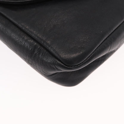 Chanel Chain Envelope Belt Bag Quilted Calfskin, BLACK, LEATHER, Clutche & pouche