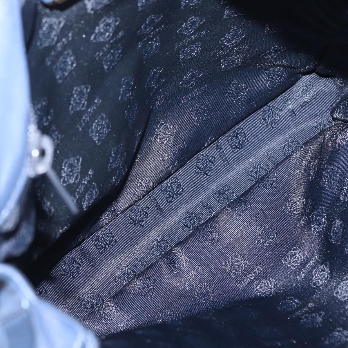 Loewe Flamenco Bag Leather, BLUE, LEATHER, Shoulder bag