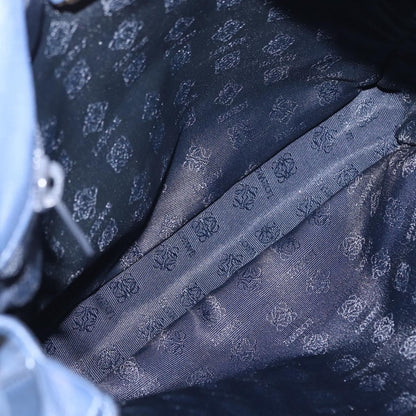 Loewe Flamenco Bag Leather, BLUE, LEATHER, Shoulder bag