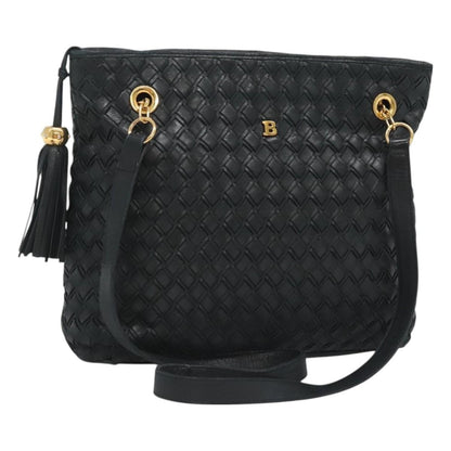 Bally Vintage Shoulder Bag Quilted leather, Black, Leather, Shoulder Bag