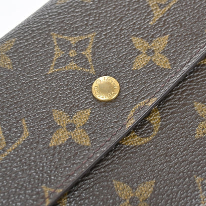 Louis Vuitton Vintage Sarah Wallet Monogram Canvas, BROWN, CANVAS, Wallets