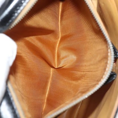 Celine Vintage Triomphe Shoulder Bag Leather, BLACK, LEATHER, Shoulder bag