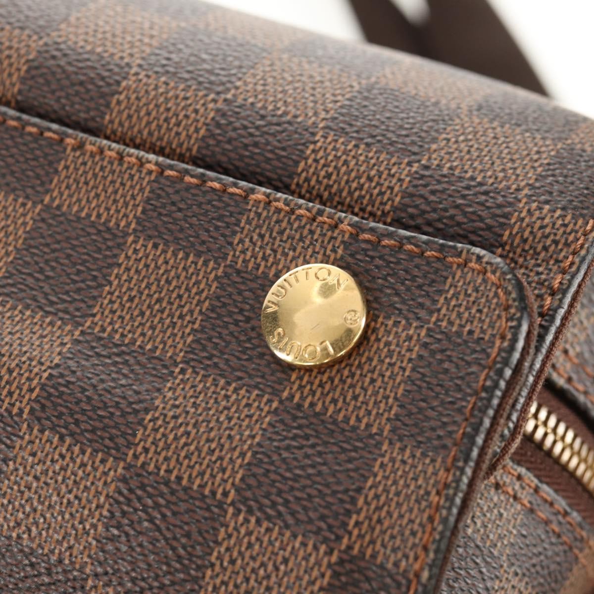 Louis Vuitton Naviglio Handbag Damier, BROWN, CANVAS, Shoulder bag