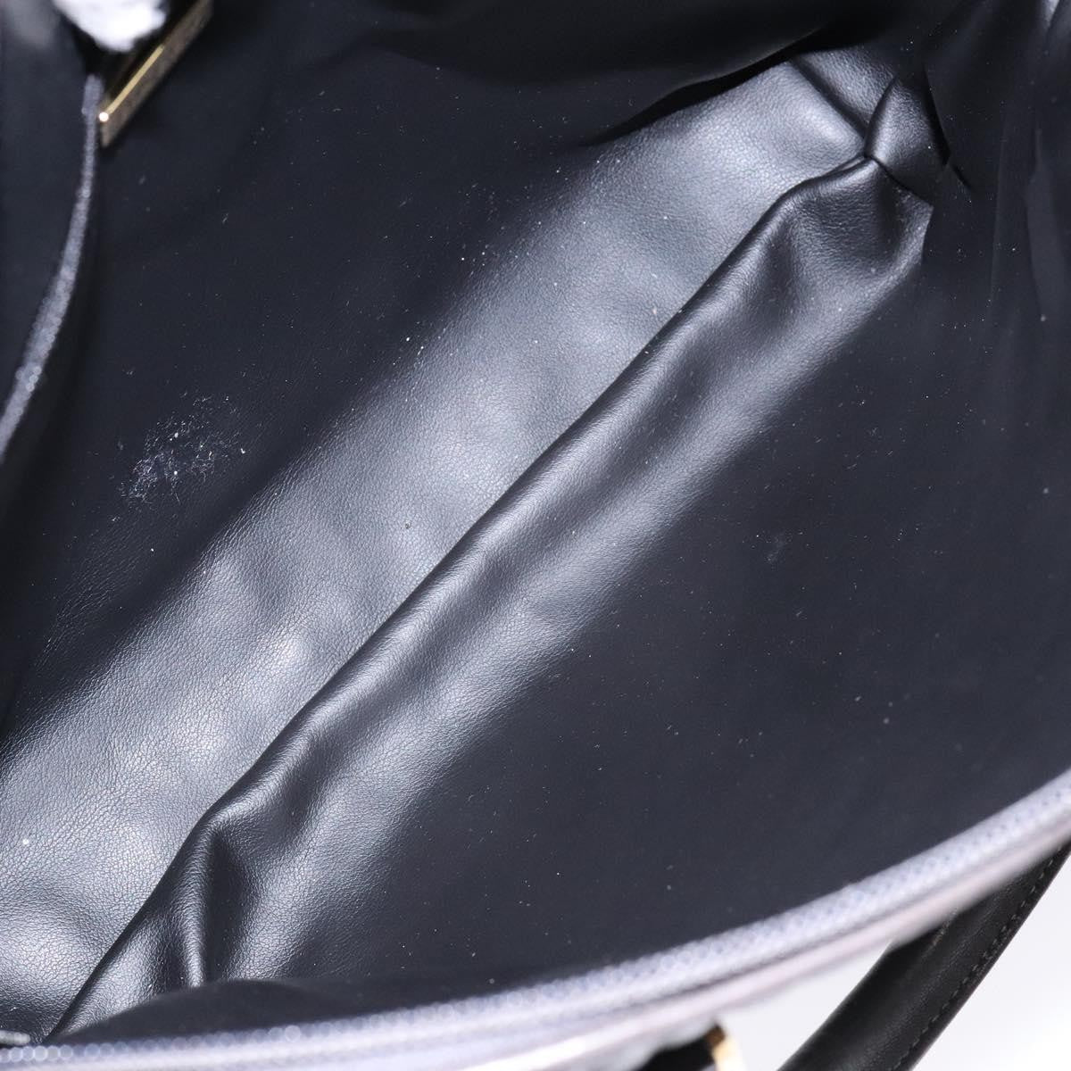 Bally Vintage Handbag Quilted Leather, GRAY, LEATHER, Handbag