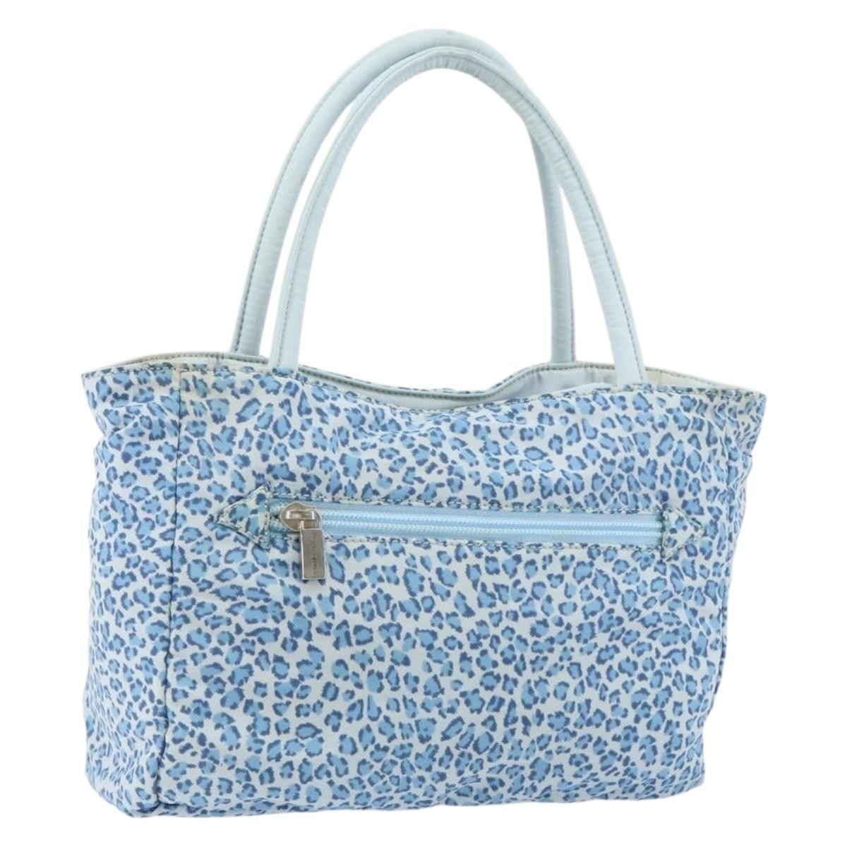 Bottega Veneta Vintage Tote Bag Nylon, BLUE, NYLON, Tote bag